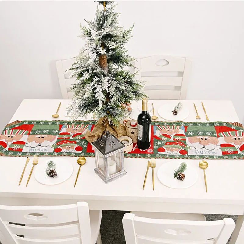 Christmas Table Runner Polyester Festival New Year Party Decor Table Runner Christmas Placemat Tablecloth Home Xmas Supplies
Christmas Table Runner Polyester Festival New Year Party Decor Table Runner Christmas Placemat Tablecloth Home Xmas Supplies
