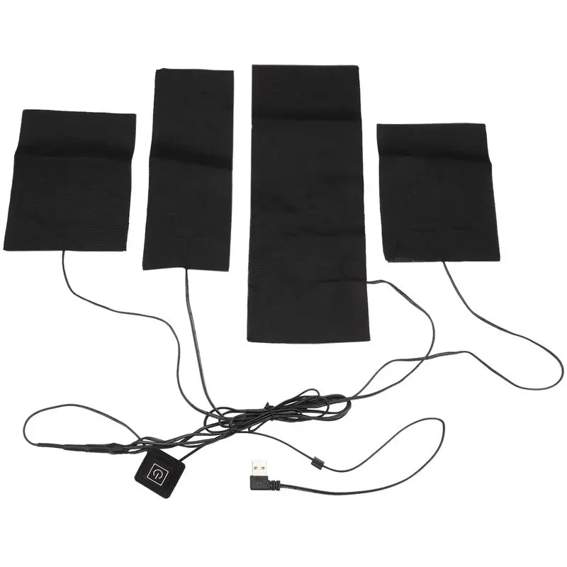 Portable Heating Cloth Pad 4 in 1 USB Electric Heating Pads Clothes Heater Warmer for Vest
Portable Heating Cloth Pad 4 in 1 USB Electric Heating Pads Clothes Heater Warmer for Vest