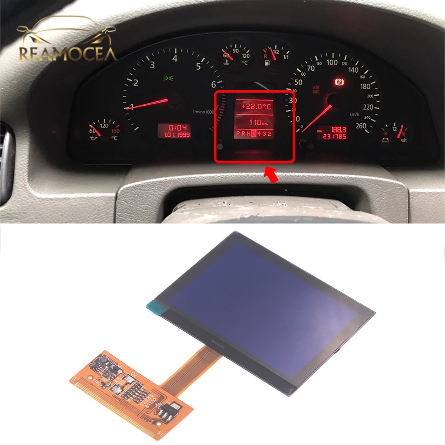 Reamocea Fit For Audi A3 A6 C5 TT 8N S6 C5 4B Series 2001-2003 LCD Dash Dashboard Repair Replacement VDO LCD Display Screen
Reamocea Fit For Audi A3 A6 C5 TT 8N S6 C5 4B Series 2001-2003 LCD Dash Dashboard Repair Replacement VDO LCD Display Screen