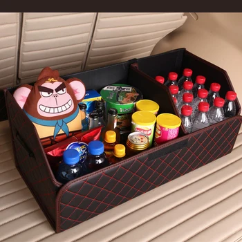 E-FOUR Car Trunk Organizer for Car SUV Trunk Organizers Collapsible Trunk Cargo Storage Organizer PU Leather Car Accessories Box
E-FOUR Car Trunk Organizer for Car SUV Trunk Organizers Collapsible Trunk Cargo Storage Organizer PU Leather Car Accessories Box