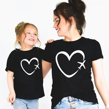 Mommy and Me Travel plane heart love T shirt Mother Daughter Matching Family Outfits T-shirt Motherday's Day Gift,Drop Ship 
Mommy and Me Travel plane heart love T shirt Mother Daughter Matching Family Outfits T-shirt Motherday's Day Gift,Drop Ship