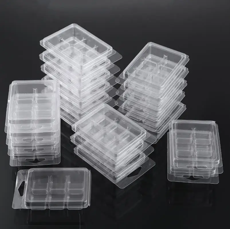 20pcs/pack Clear Wax Melt Molds 6 Cell Plastic Clamshell Packaging Molds 2.4 Oz Capacity Cube Wax Melt Soap Containers Box
20pcs/pack Clear Wax Melt Molds 6 Cell Plastic Clamshell Packaging Molds 2.4 Oz Capacity Cube Wax Melt Soap Containers Box