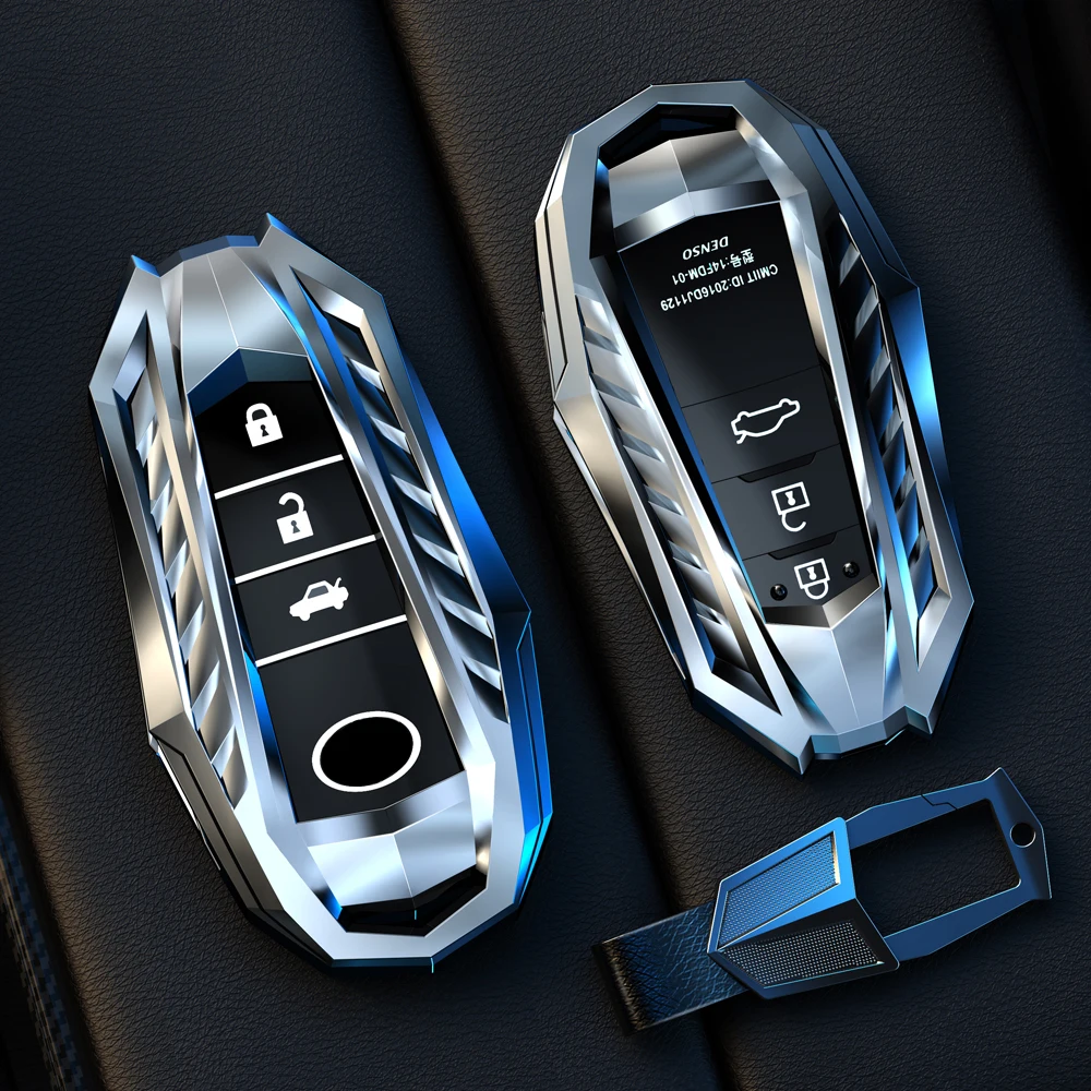 Новый чехол для автомобильного ключа из цинкового сплава Toyota CHR C-HR Prado Prius Camry Corolla