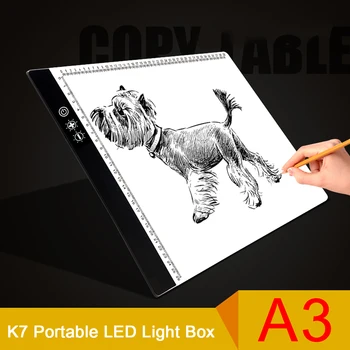 K7 A3 9-segment Dimmable LED Light Box USB Powered Tracing Light Pad Tracer Artists Drawing Sketching Animation X-Ray Viewing
K7 A3 9-segment Dimmable LED Light Box USB Powered Tracing Light Pad Tracer Artists Drawing Sketching Animation X-Ray Viewing