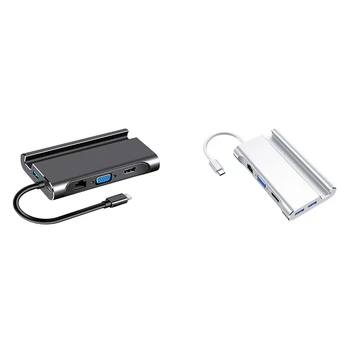 7 in 1 Type C Docking Station Hdmi USB 3.0 HDMI VGA RJ45 PD USB Hub Adapter for Laptop Pro Dock Hub
7 in 1 Type C Docking Station Hdmi USB 3.0 HDMI VGA RJ45 PD USB Hub Adapter for Laptop Pro Dock Hub