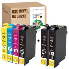 HS 502XL Ink Cartridge Compatible for Epson T502XL 502 Ink for WF-2860DWF Printer Ink,WF-2865DWF Printer Ink,XP-5100,XP-5105
HS 502XL Ink Cartridge Compatible for Epson T502XL 502 Ink for WF-2860DWF Printer Ink,WF-2865DWF Printer Ink,XP-5100,XP-5105