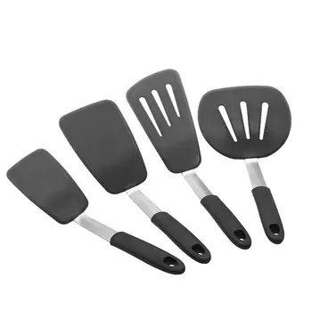 Kitchen Silicone Non-stick Cooking Spoon Spatula Ladle Egg Beaters Utensils Dinnerware Set Cooking Tools Accessories Supplies
Kitchen Silicone Non-stick Cooking Spoon Spatula Ladle Egg Beaters Utensils Dinnerware Set Cooking Tools Accessories Supplies