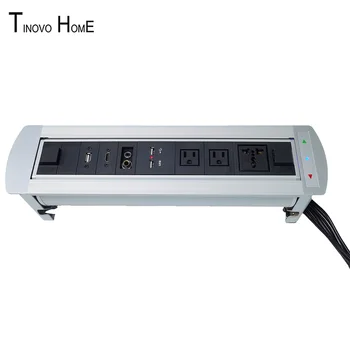 Desktop socket/electric rotating socket/3-digit AC power supply USB charging HDMI microphone 3.5 audio USB interface 
Desktop socket/electric rotating socket/3-digit AC power supply USB charging HDMI microphone 3.5 audio USB interface