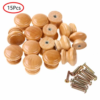 15Pcs Mushroom Shape Wooden Pull Knobs Cabinet Pulls Knobs Single Hole Handles Drawer Pulls Hardware for Drawer Wardrobe Dresser
15Pcs Mushroom Shape Wooden Pull Knobs Cabinet Pulls Knobs Single Hole Handles Drawer Pulls Hardware for Drawer Wardrobe Dresser
