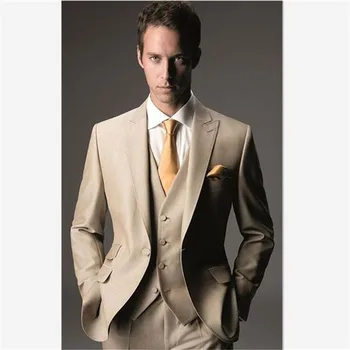 One Button Men suit Traje Hombre Costume Homme Groom Tuxedos Peak Lapel Groomsmen Best Man Wedding Suits (Jacket+Pants+Vest)
One Button Men suit Traje Hombre Costume Homme Groom Tuxedos Peak Lapel Groomsmen Best Man Wedding Suits (Jacket+Pants+Vest)