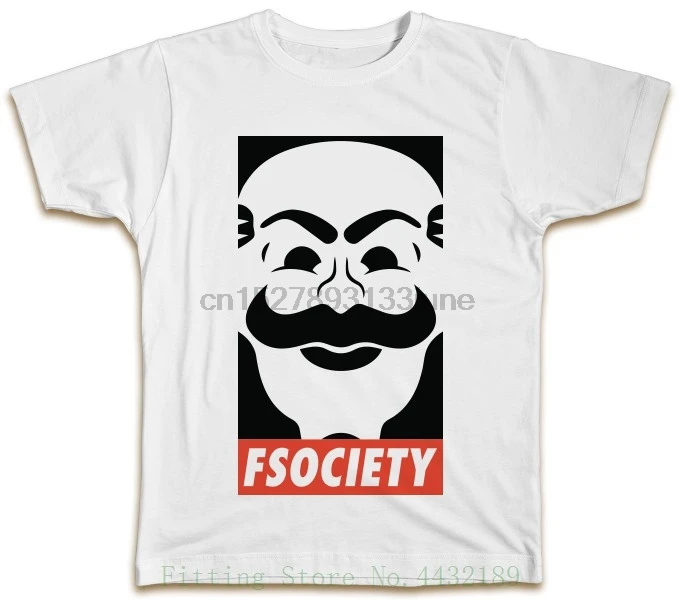 Fsociety Футболка Mr маска робота Эллиота ТВ шоу Топ подарок индивидуальный заказ