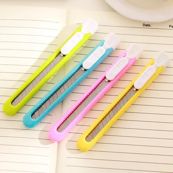 1pcs Candy Color Mini Utility Knife Photo Box Paper Cutter Office School Tools Supplies 
1pcs Candy Color Mini Utility Knife Photo Box Paper Cutter Office School Tools Supplies
