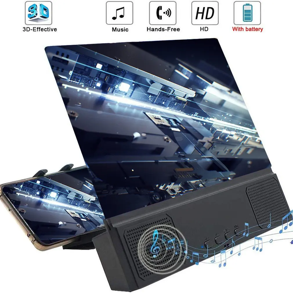 12 inch Larger Screen Amplifier HD Lens Bluetooth Wireless Connection Video Amplifier 3D Stereo Screen Magnifier
12 inch Larger Screen Amplifier HD Lens Bluetooth Wireless Connection Video Amplifier 3D Stereo Screen Magnifier