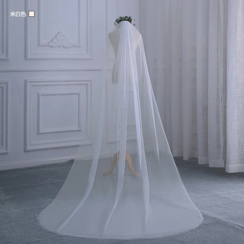 Cheap Bridal Veil Long One Layer Bridal Veil With Comb Cathedral Veil for Bride Velo De Novia Cheap Wedding Accessories 300cm
Cheap Bridal Veil Long One Layer Bridal Veil With Comb Cathedral Veil for Bride Velo De Novia Cheap Wedding Accessories 300cm