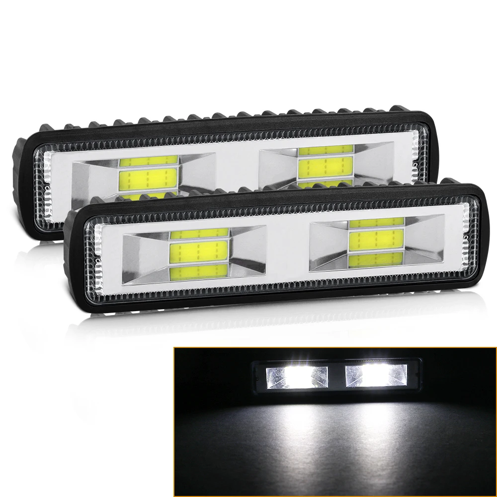 

LED Headlights 48W For Auto Motorcycle Truck Boat Tractor Trailer Offroad Working Light COB LED Work Light Spotlight Work Light