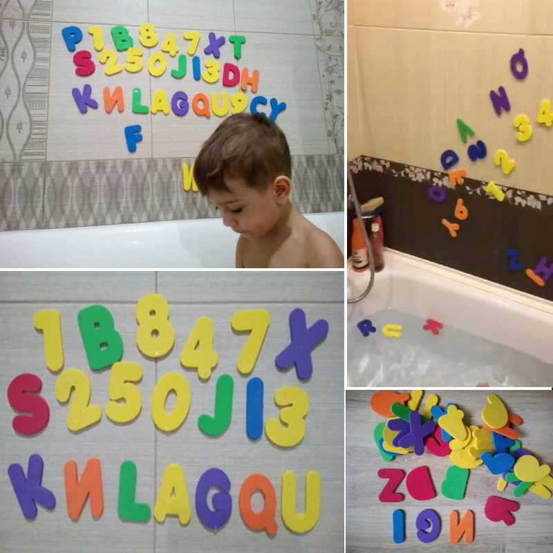36pcs/Set Alphanumeric Letter Puzzle Baby Bath Toys Soft EVA Kids Baby Water Toys For Bathroom Early Educational Suction Up Toy
36pcs/Set Alphanumeric Letter Puzzle Baby Bath Toys Soft EVA Kids Baby Water Toys For Bathroom Early Educational Suction Up Toy