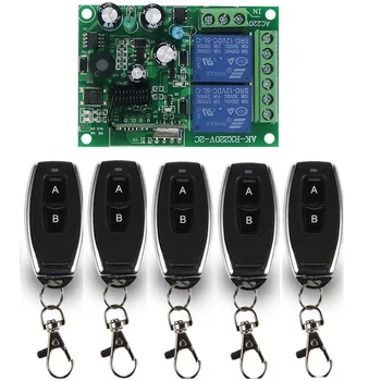 315/433Mhz Universal Wireless Remote Control Switch AC220V 110V 2CH Relay Receiver Module & RF 433 Mhz for Light Switch KTNNKG
315/433Mhz Universal Wireless Remote Control Switch AC220V 110V 2CH Relay Receiver Module & RF 433 Mhz for Light Switch KTNNKG