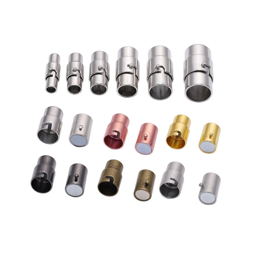 10sets 3-10 mm Leather Cord End Cap/ Magnetic Clasp With Locking Mechanism Connector For Bracelet Necklace Jewelry Making
10sets 3-10 mm Leather Cord End Cap/ Magnetic Clasp With Locking Mechanism Connector For Bracelet Necklace Jewelry Making