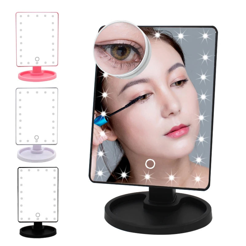 Makeup Mirror Lights Touch Screen Makeup Mirror Customized 1X 10X Table Led Mirror Light USB Cable Batteries Use 16/22 Lights
Makeup Mirror Lights Touch Screen Makeup Mirror Customized 1X 10X Table Led Mirror Light USB Cable Batteries Use 16/22 Lights
