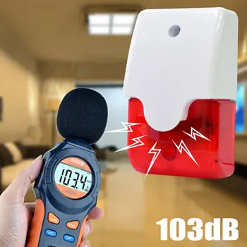 WS-103 Wired Strobe Siren for Home 12V Sound Flash Light Alarm Horn Burglar Anti Thief House Security System
WS-103 Wired Strobe Siren for Home 12V Sound Flash Light Alarm Horn Burglar Anti Thief House Security System