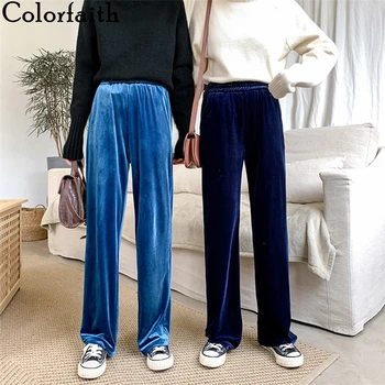 Colorfaith 2019 Autumn Winter Women Pants Wide Leg High Waist Elastic Waist velvet Loose Casual Pockets Straight Trousers P925
Colorfaith 2019 Autumn Winter Women Pants Wide Leg High Waist Elastic Waist velvet Loose Casual Pockets Straight Trousers P925