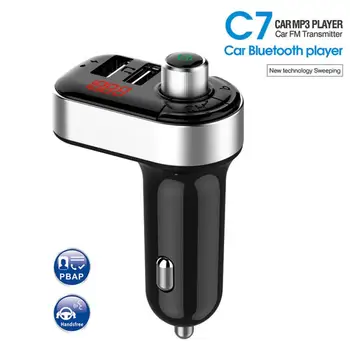 Bluetooth FM Transmitter for Car Audio Adapter Receiver Hands-Free Callin Wireless Radio Adapter MP3 Player With 2 USB Charger
Bluetooth FM Transmitter for Car Audio Adapter Receiver Hands-Free Callin Wireless Radio Adapter MP3 Player With 2 USB Charger