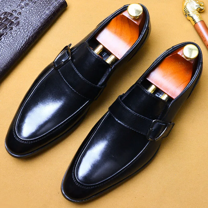 New Handmade Vintage Buckle Strap Shoes Brand Wedding Party Office Male Dress Shoe Genuine Leather Business Men Oxford Shoe 
New Handmade Vintage Buckle Strap Shoes Brand Wedding Party Office Male Dress Shoe Genuine Leather Business Men Oxford Shoe