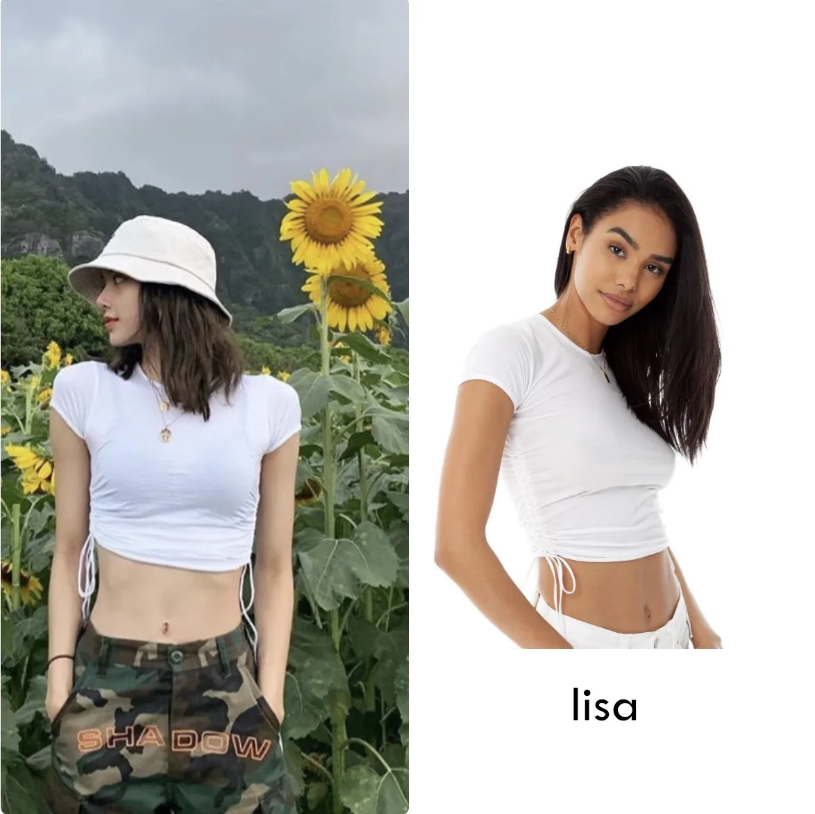 kpop Blackpink Lisa same 2019 summer Drawstring T shirt women korean streetwear sexy short Dew navel slim tshirt female tees top
kpop Blackpink Lisa same 2019 summer Drawstring T shirt women korean streetwear sexy short Dew navel slim tshirt female tees top