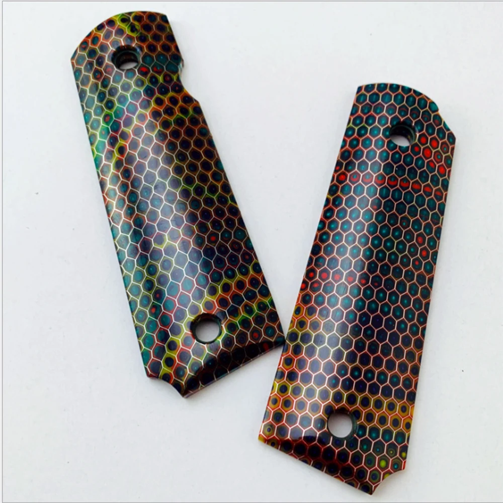 TOtrait 2Pieces Tactics Pistol 1911 Grips C-Tek Honeycomb Pattern Resin Grips Custom Grips CNC Material 1911 Accessories
TOtrait 2Pieces Tactics Pistol 1911 Grips C-Tek Honeycomb Pattern Resin Grips Custom Grips CNC Material 1911 Accessories