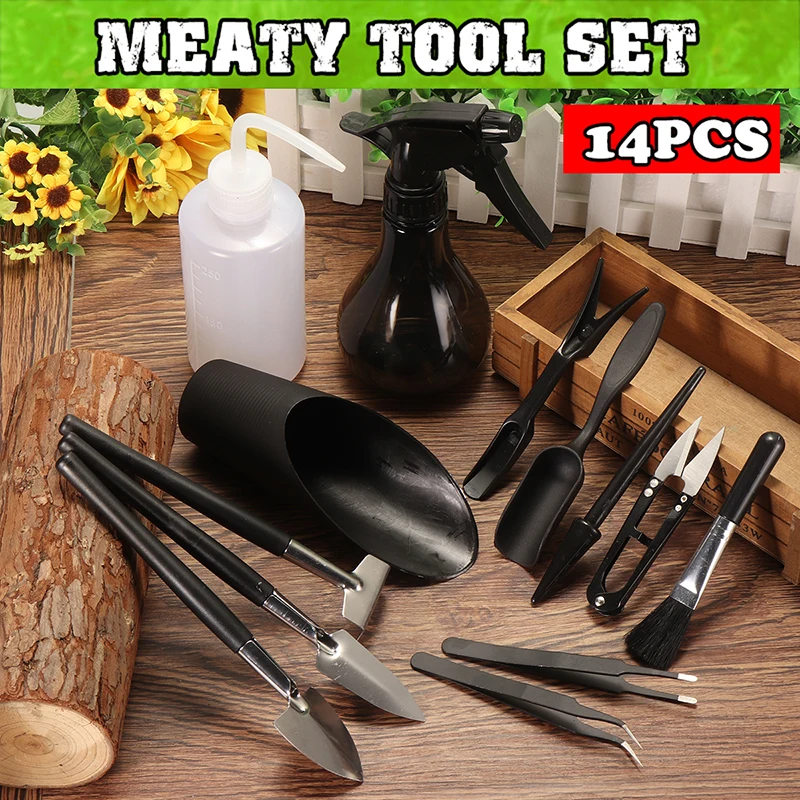 Mini Gardening Hand Tools Set Succulent Transplant Spade Bonsai Planting Kit For Plant Digging Watering Cleaning
Mini Gardening Hand Tools Set Succulent Transplant Spade Bonsai Planting Kit For Plant Digging Watering Cleaning