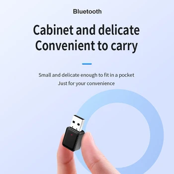 Bluetooth 5.0 Adapter Transmitter Receiver for Car Wireless USB Bluetooth Adapter 10-15 m wireless transmission distance AUX
Bluetooth 5.0 Adapter Transmitter Receiver for Car Wireless USB Bluetooth Adapter 10-15 m wireless transmission distance AUX