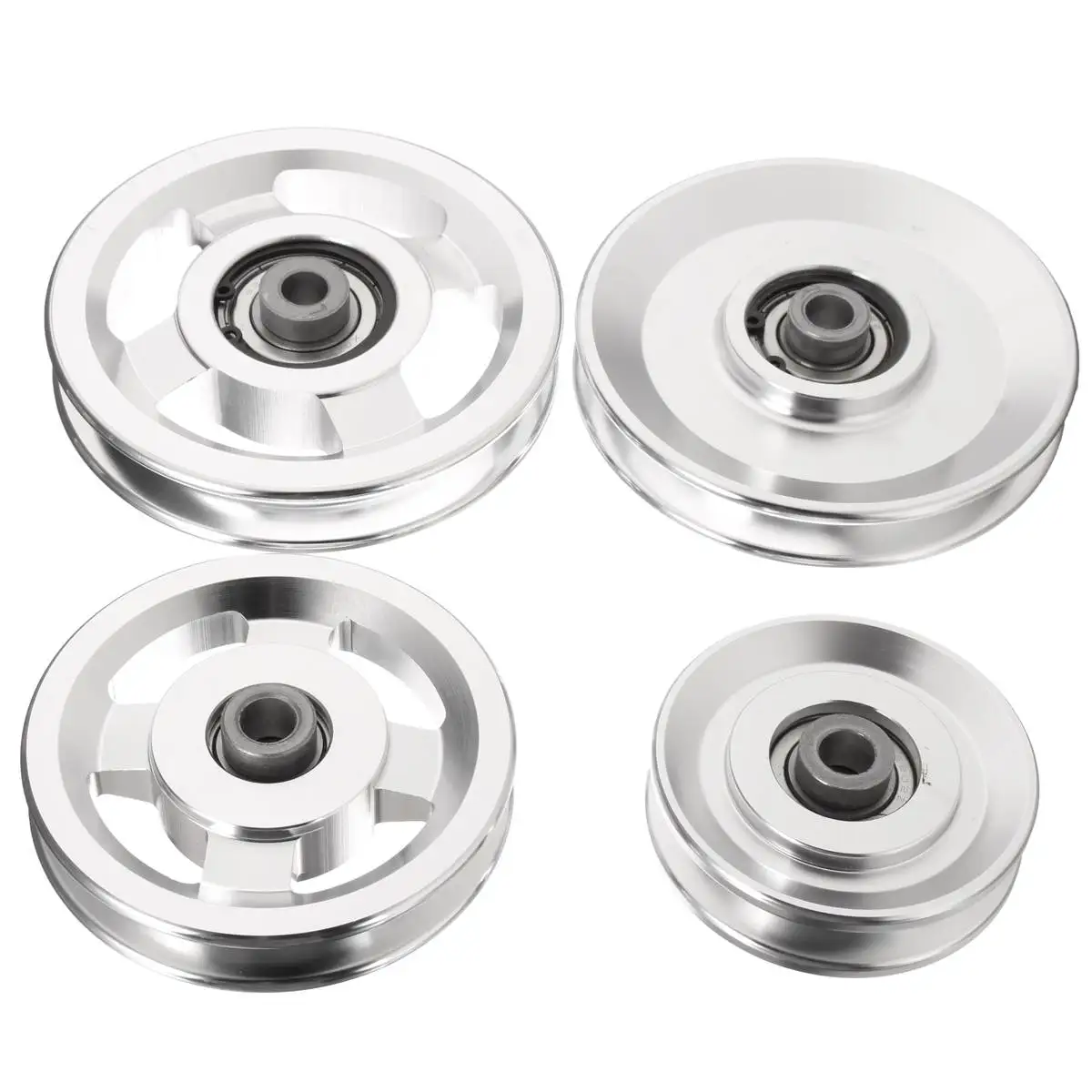 73/95/110/114mm Diameter Universal Aluminium Alloy Wearproof Bearing Pulley Wheel Cable Home Gym Sport Fitness Equipment Part 73/95/110/114mm Diameter Universal Aluminium Alloy Wearproof Bearing Pulley Wheel Cable Home Gym Sport Fitness Equipment Part