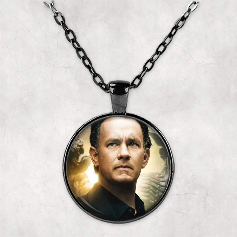 Tom Hanks Personalised Photo Necklace Picture Jewelry necklaces pendants Circle Locket Memorial Gift | Украшения и аксессуары