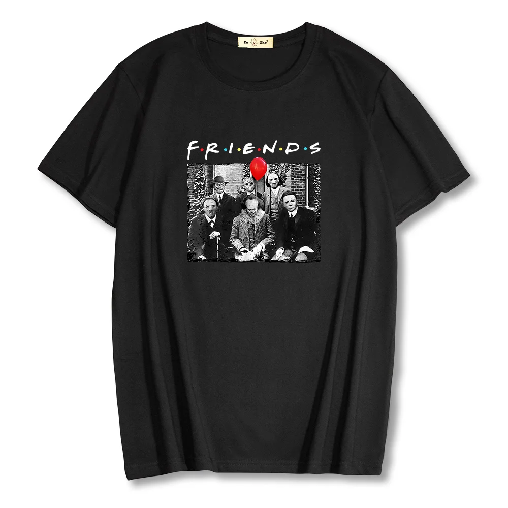 Men Summer Breathable Men's clothing Loose Men/Women T Shirt 100% Cotton Casual Short Sleeve Horror friend Print Tshirt Tops Tee
Men Summer Breathable Men's clothing Loose Men/Women T Shirt 100% Cotton Casual Short Sleeve Horror friend Print Tshirt Tops Tee
