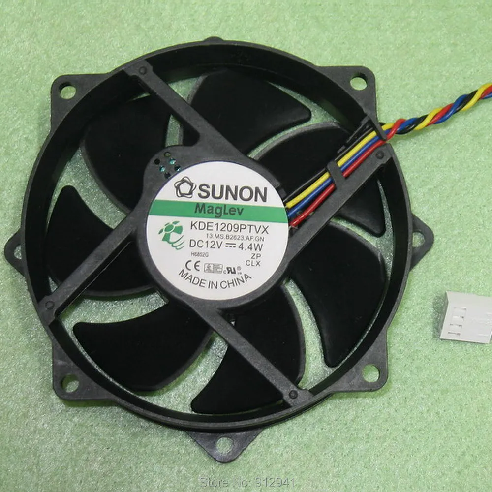 B21 SUNON KDE1209PTVX 9225 90 мм/80 мм x 25 круглый охлаждающий вентилятор Maglev PWM 12V 4 W провода 4Pin