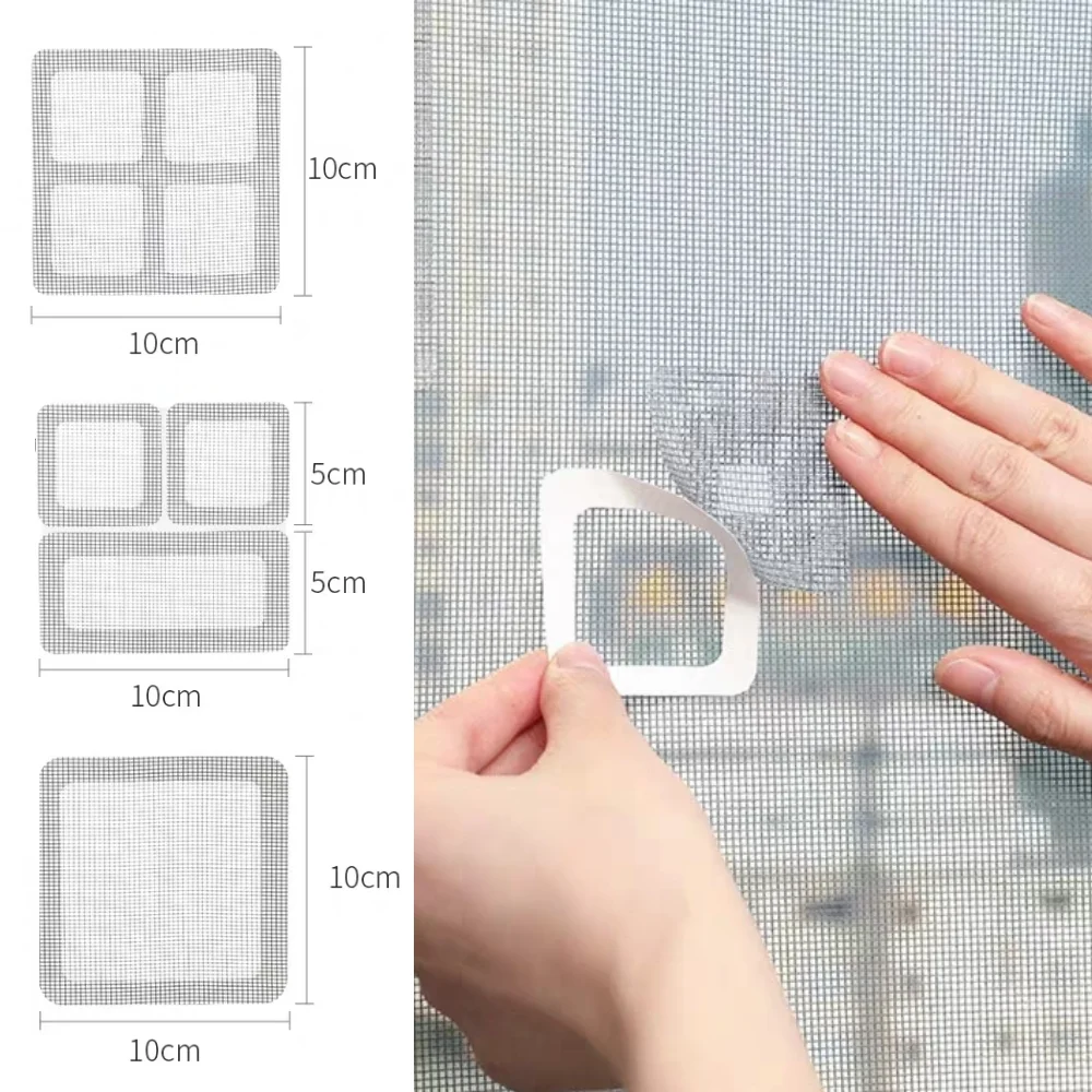 3/6/9pcs Fix Net Window Home Adhesive Anti Mosquito Fly Bug Insect Repair Screen Wall Patch Stickers Mesh Window Screen
3/6/9pcs Fix Net Window Home Adhesive Anti Mosquito Fly Bug Insect Repair Screen Wall Patch Stickers Mesh Window Screen