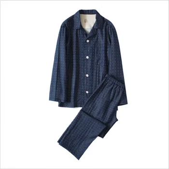 2020 Spring High-end homewear Men Casual Pajama sets Male 100% Washed Cotton Sleepwear suit Male Turn-down collar shirt & Pants
2020 Spring High-end homewear Men Casual Pajama sets Male 100% Washed Cotton Sleepwear suit Male Turn-down collar shirt & Pants