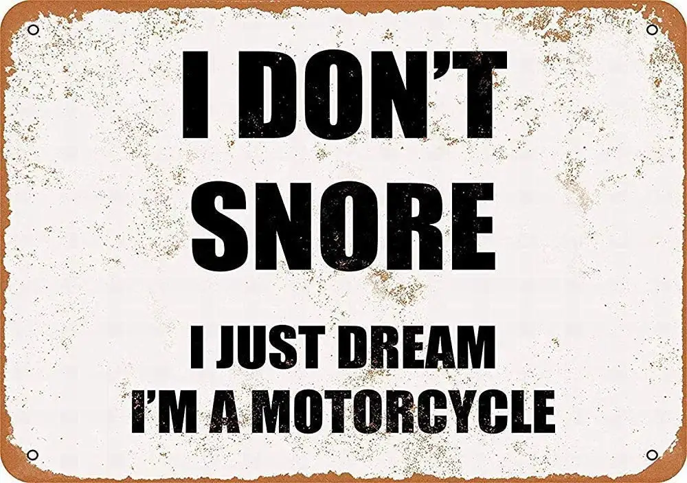 New Aluminum Sign I Don't Snore Tin Wall Signs Vintage Iron Painting Retro Indoor Outdoor Metal Sign Vintage Retro Wall Decor 1
New Aluminum Sign I Don't Snore Tin Wall Signs Vintage Iron Painting Retro Indoor Outdoor Metal Sign Vintage Retro Wall Decor 1