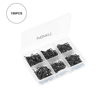 Lixada 2# 3# 4# 150pc/lot Fishing Swivels Rolling Swivel Connector Solid Rings Tool For Fishing Sea Fishing Accessories
Lixada 2# 3# 4# 150pc/lot Fishing Swivels Rolling Swivel Connector Solid Rings Tool For Fishing Sea Fishing Accessories