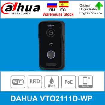Dahua VTO2111D-WP English Original HD CMOS camera Wi-Fi Villa Outdoor Station Video Intercom P2P Upgrade from VTO2111D-W
Dahua VTO2111D-WP English Original HD CMOS camera Wi-Fi Villa Outdoor Station Video Intercom P2P Upgrade from VTO2111D-W