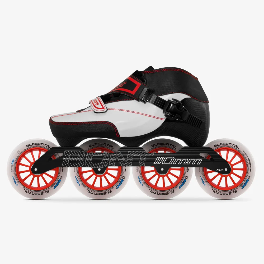 100-Original-Bont-Enduro-3PT-Speed-Inline-Skates-Heatmoldable-Carbon-Fiber-Boot-Elemental-4-90-100