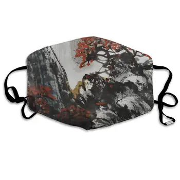 Mouth Mask For Daily Dress Up, Chinese Painting Creative Design Anti-dust Mouth-Muffle, Washable Reusable Holiday Half Face 
Mouth Mask For Daily Dress Up, Chinese Painting Creative Design Anti-dust Mouth-Muffle, Washable Reusable Holiday Half Face