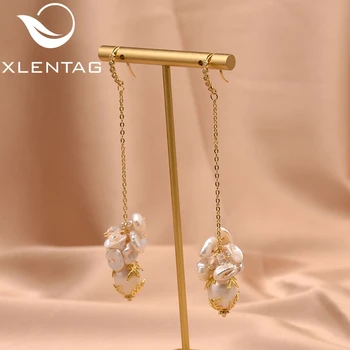 XlentAg Long Chain Natural Freshwater Pearl Dangle Hook Earrings Women Girl Elegant Wedding Gifts Korean Fashion Jewrlry GE0770
XlentAg Long Chain Natural Freshwater Pearl Dangle Hook Earrings Women Girl Elegant Wedding Gifts Korean Fashion Jewrlry GE0770