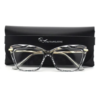 2020 Women Cat Eye Glasses Frames Optical EyeGlasses Fashion Metal Frame Prescription Eyewear Computer Glasses With Case 
2020 Women Cat Eye Glasses Frames Optical EyeGlasses Fashion Metal Frame Prescription Eyewear Computer Glasses With Case