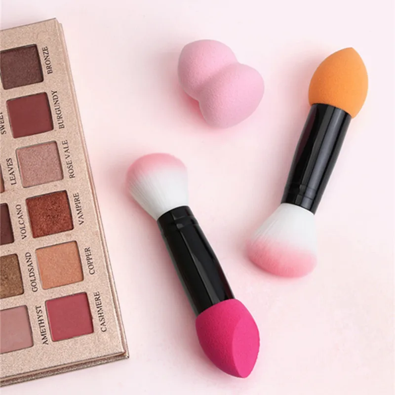 2in1 Makeup Brush Nylon Double Head Blusher Loose Powder Foundation brush Make up Brushes Cosmetic Tools with Sponge Puff
2in1 Makeup Brush Nylon Double Head Blusher Loose Powder Foundation brush Make up Brushes Cosmetic Tools with Sponge Puff