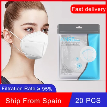 20PCS KN95 Filter Mask 5 Layer Dustproof Safety Nonwoven Fabric External Series Personal Protection KN95 Face Mask KZ10-20
20PCS KN95 Filter Mask 5 Layer Dustproof Safety Nonwoven Fabric External Series Personal Protection KN95 Face Mask KZ10-20
