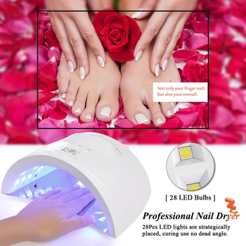 48W LED UV Nail Lamp Rechargeable Nail Gel Dryer Machine LED Nail Lamp Fingernails Toenails Curing Equipment Nail Drying Machine
48W LED UV Nail Lamp Rechargeable Nail Gel Dryer Machine LED Nail Lamp Fingernails Toenails Curing Equipment Nail Drying Machine