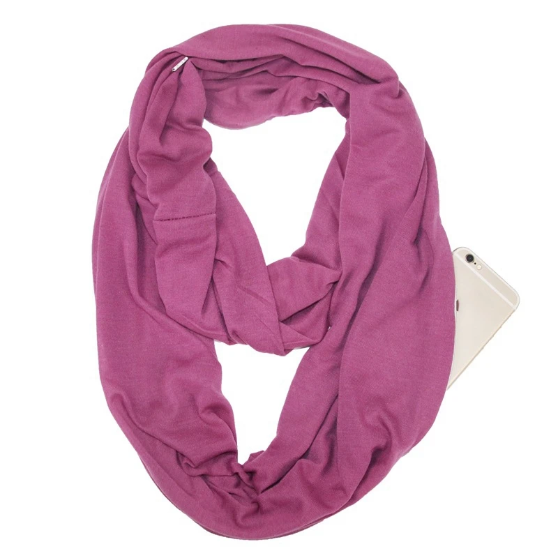 The Vault Infinity Scarf with Hidden Zip Pocket