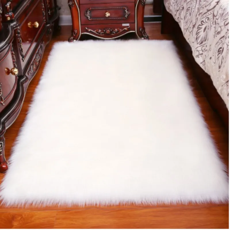 Long Hair Solid Carpet Living Room Decor Artificial Skin Rectangle Fluffy Mat Pad Anti-Slip Chair Sofa Cover Carpet Wool Carpet
Long Hair Solid Carpet Living Room Decor Artificial Skin Rectangle Fluffy Mat Pad Anti-Slip Chair Sofa Cover Carpet Wool Carpet