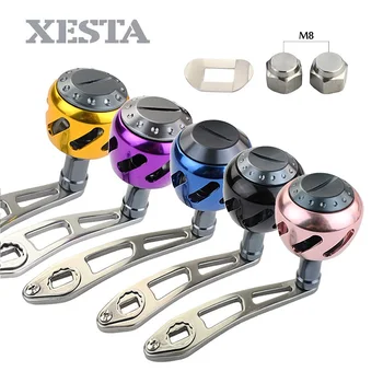 XESTA New Fishing Reels handle with alloy knob hole 8*5 mm fit for bait casting daiwa reel fishing accessories free shipping
XESTA New Fishing Reels handle with alloy knob hole 8*5 mm fit for bait casting daiwa reel fishing accessories free shipping